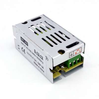 OEM AC DC  High performance good quality 12V 1A 12W  switching Power Supply for LED and  CCTV