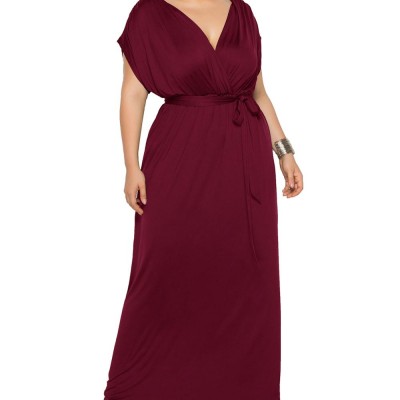 Hot Selling Autumn New High Quality Plus Size Women Long Maxi Dresses For Daily Wear